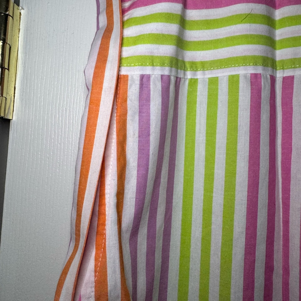 Like Love Cotton Neon Stripe Tiered Dress Size 1X - Picture 10 of 15